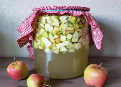 درست کردن سرکه سیب