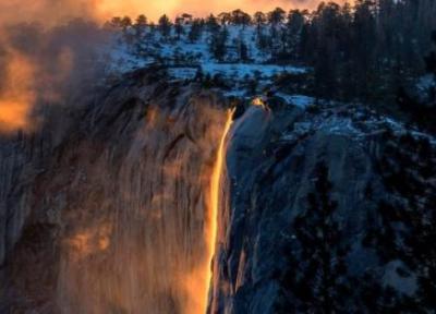 آبشار آتشین آمریکا ، آبشاری به رنگ آتش