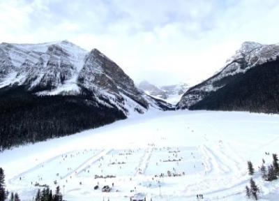 آخر هفته ای که Lake Louise تبدیل به زمین هاکی روی یخ شد